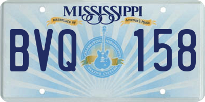 MS license plate BVQ158