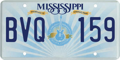 MS license plate BVQ159