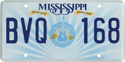 MS license plate BVQ168