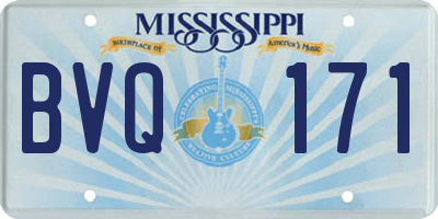 MS license plate BVQ171