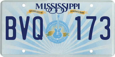 MS license plate BVQ173