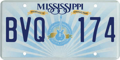 MS license plate BVQ174