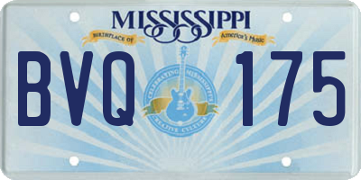 MS license plate BVQ175