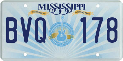 MS license plate BVQ178
