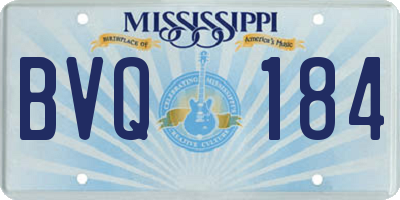 MS license plate BVQ184