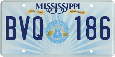 MS license plate BVQ186