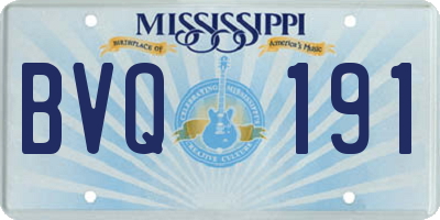 MS license plate BVQ191