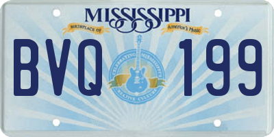 MS license plate BVQ199