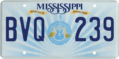 MS license plate BVQ239