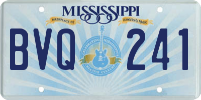 MS license plate BVQ241