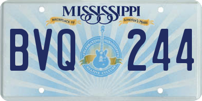MS license plate BVQ244