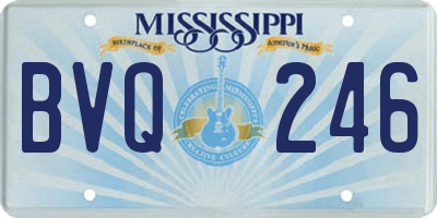 MS license plate BVQ246