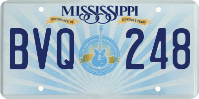 MS license plate BVQ248