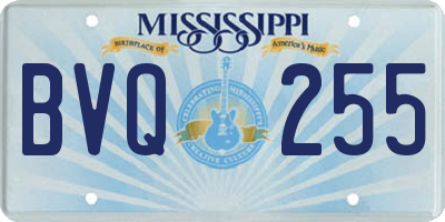 MS license plate BVQ255