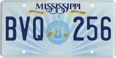 MS license plate BVQ256