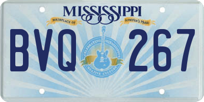 MS license plate BVQ267