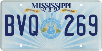 MS license plate BVQ269