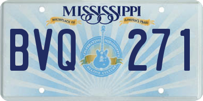 MS license plate BVQ271
