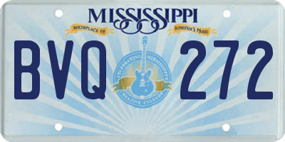 MS license plate BVQ272