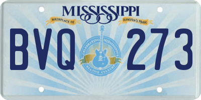MS license plate BVQ273