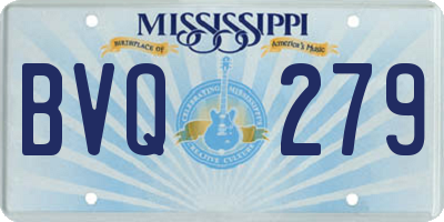 MS license plate BVQ279