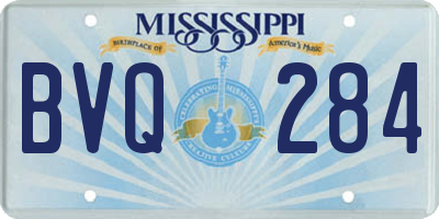MS license plate BVQ284