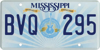 MS license plate BVQ295