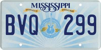 MS license plate BVQ299