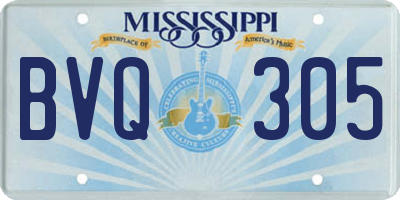 MS license plate BVQ305