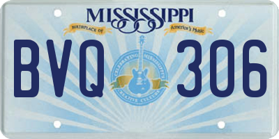 MS license plate BVQ306