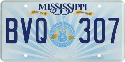 MS license plate BVQ307