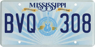 MS license plate BVQ308