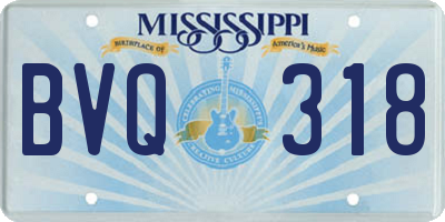 MS license plate BVQ318