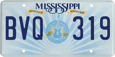 MS license plate BVQ319