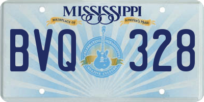 MS license plate BVQ328