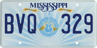 MS license plate BVQ329