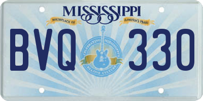 MS license plate BVQ330