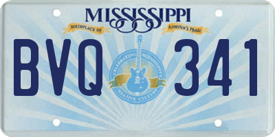 MS license plate BVQ341