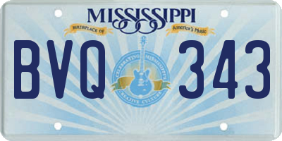MS license plate BVQ343