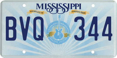 MS license plate BVQ344