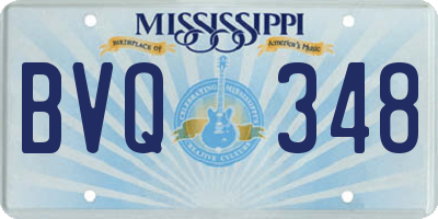 MS license plate BVQ348