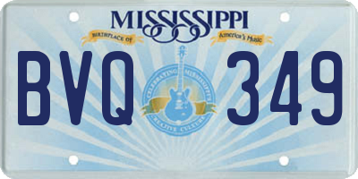 MS license plate BVQ349