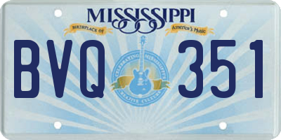 MS license plate BVQ351