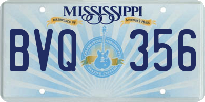MS license plate BVQ356