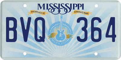MS license plate BVQ364