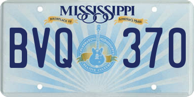 MS license plate BVQ370