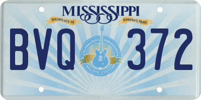 MS license plate BVQ372