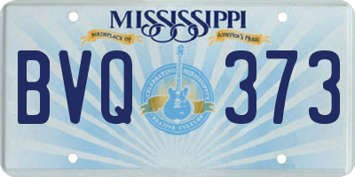 MS license plate BVQ373