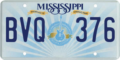 MS license plate BVQ376