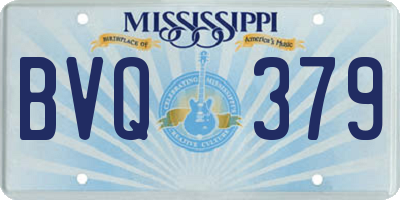 MS license plate BVQ379